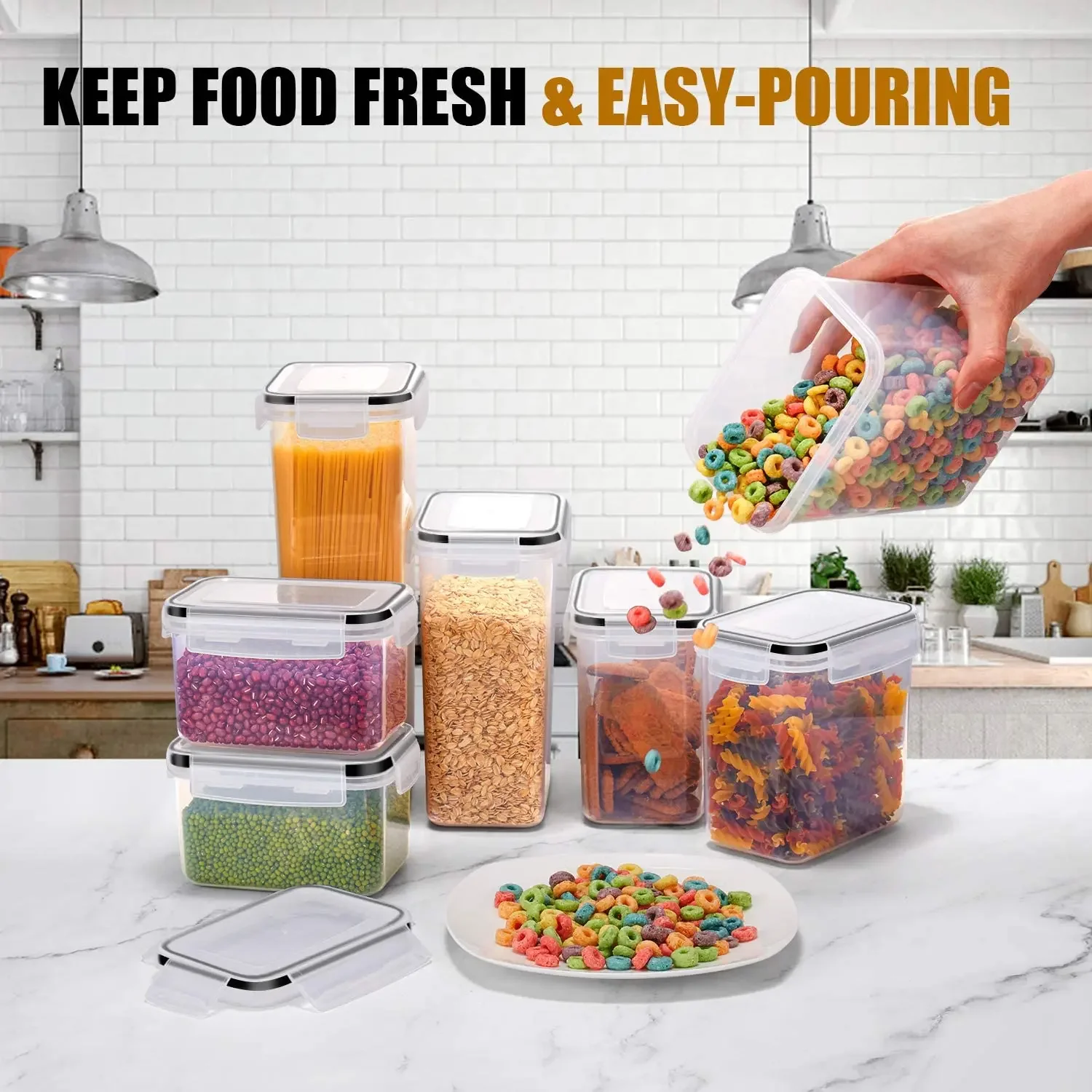 Coffee Tea Sugar Container Set - لطيفة 7/8 قطعة مجموعة منظم المطبخ