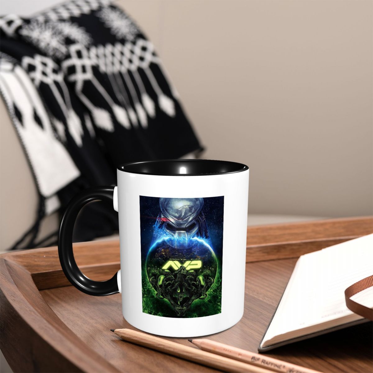 Coffee Vs Tea - أكواب قهوة سيراميك مضحكة بتصميم كرتوني