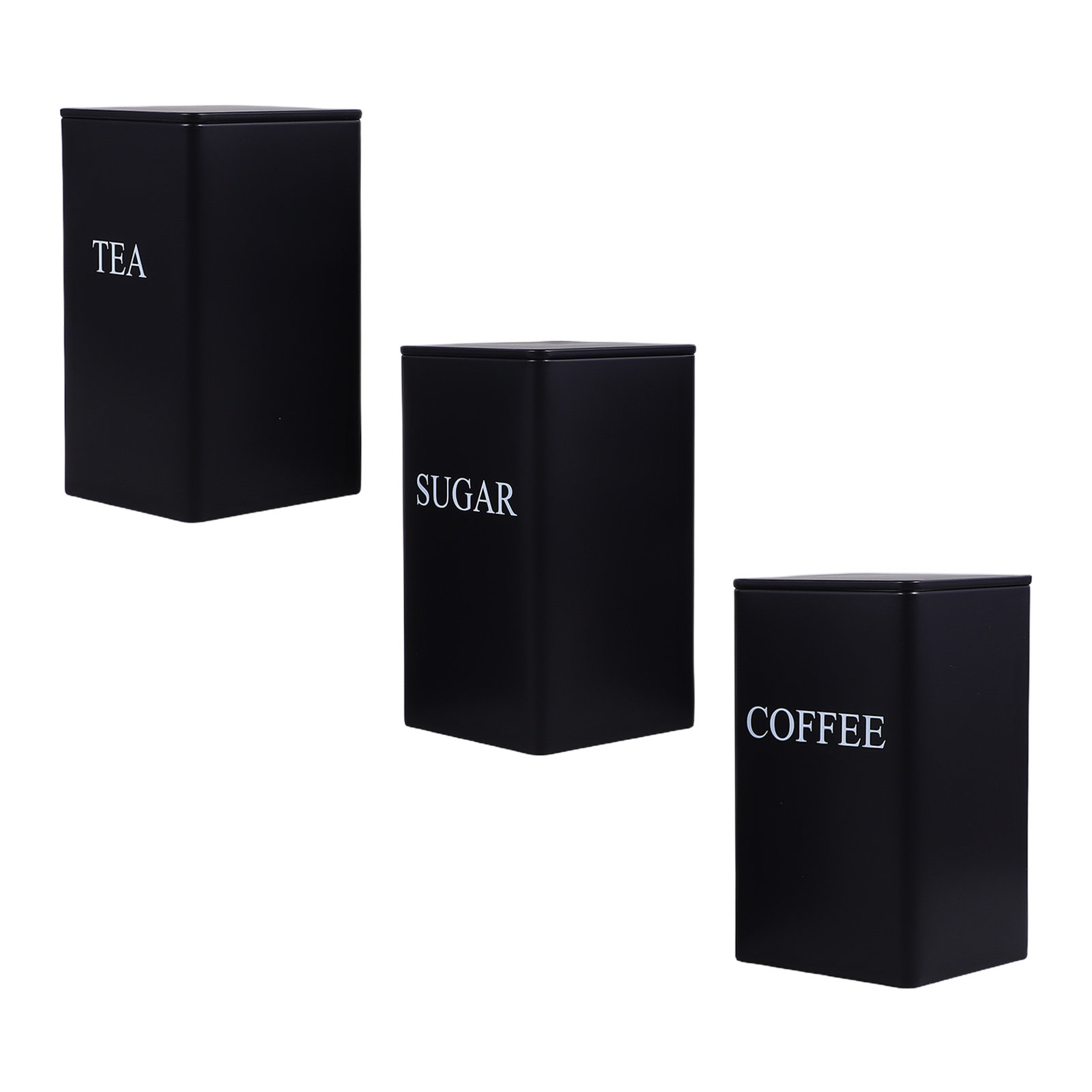 Coffee Tea And Sugar Canisters - 3 قطع من علب تخزين المطبخ
