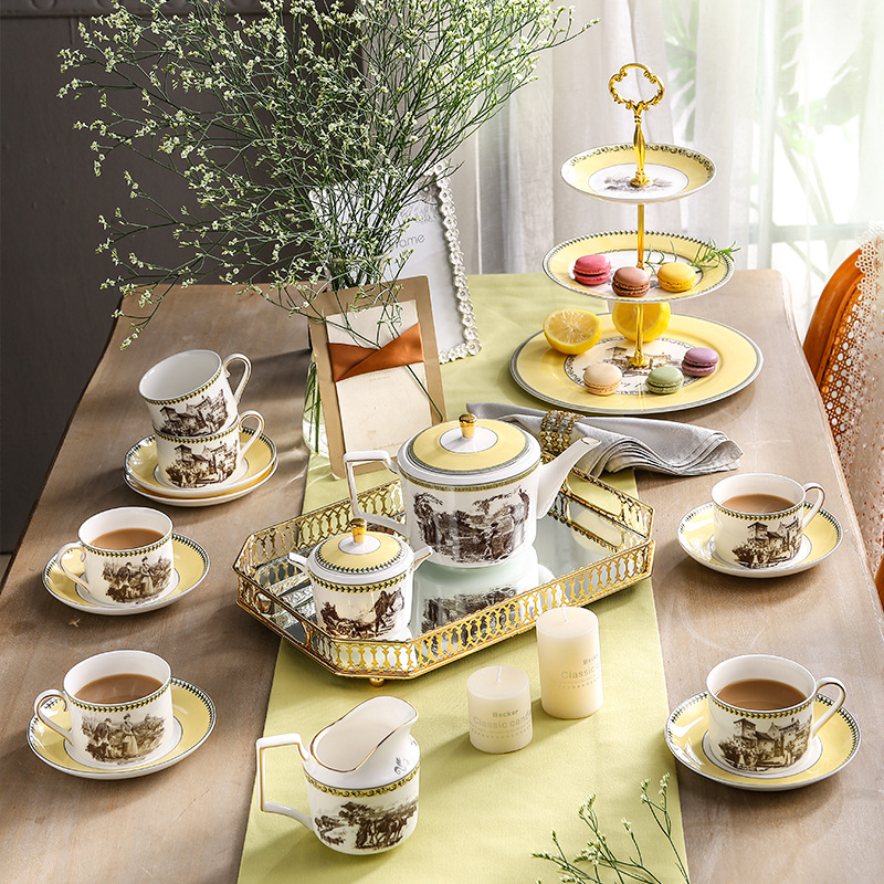 Coffee Tea Set - طقم شاي Hxl لوقت الظهيرة، طقم