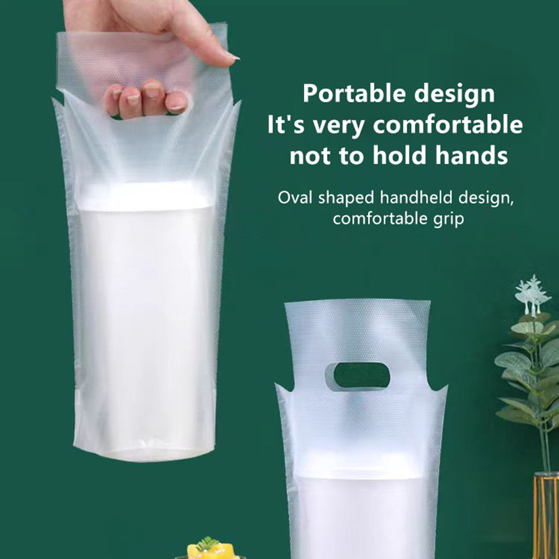 Coffee Tea Cup - 100 قطعة أكياس بلاستيكية للمشروبات للاستخدام