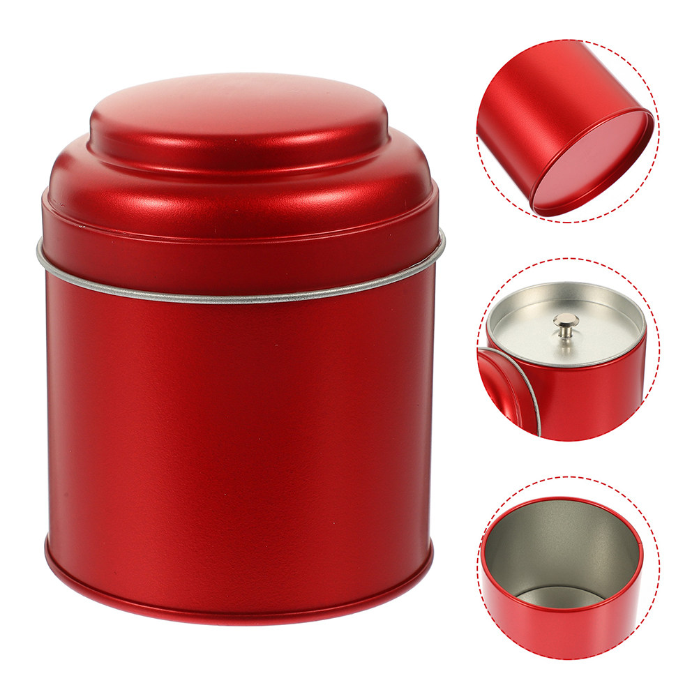 Coffee Tea Sugar Canisters - علبتان معدنيتان لحفظ الشاي، علب حديدية