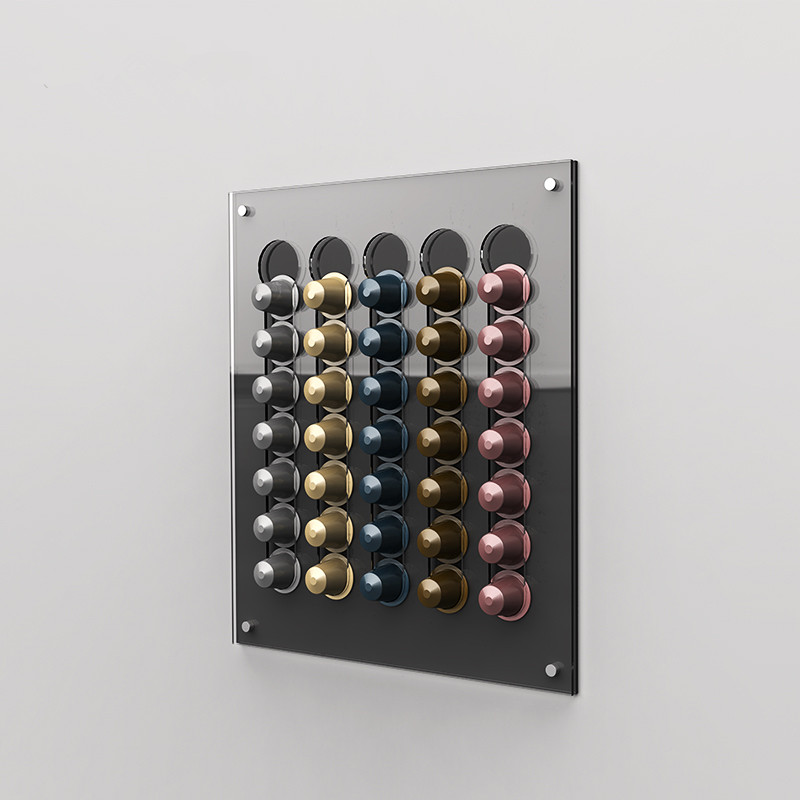 Coffee Capsule Holder - تخزين كبسولات القهوة المتينة والشفافة، حامل