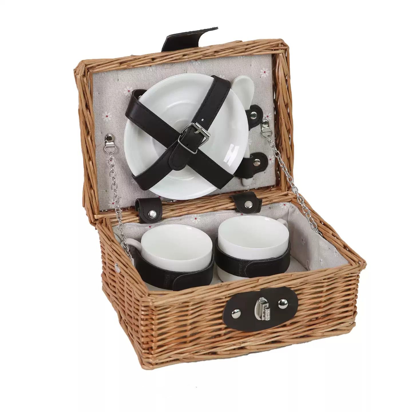 مجموعة سلة نزهة من الخيزران لش - مراجعة Coffee Tea Set وسعره