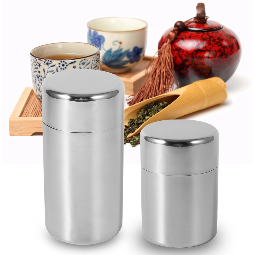 علبة شاي من الفولاذ المقاوم لل - مراجعة Coffee Tea Sugar Canisters وسعره