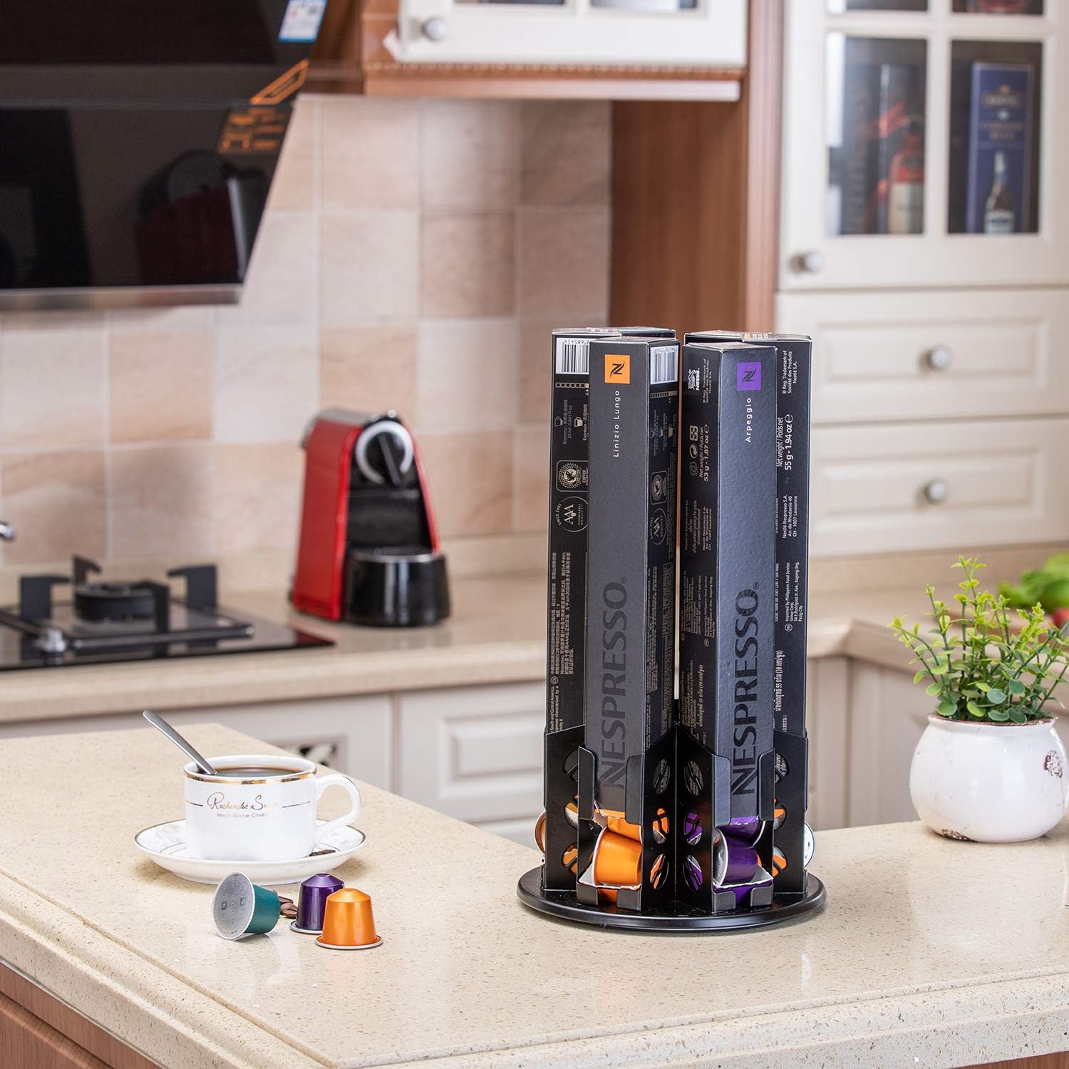 حامل كبسولات نسبريسو أوريجينال - مراجعة Coffee Capsule Holder وسعره