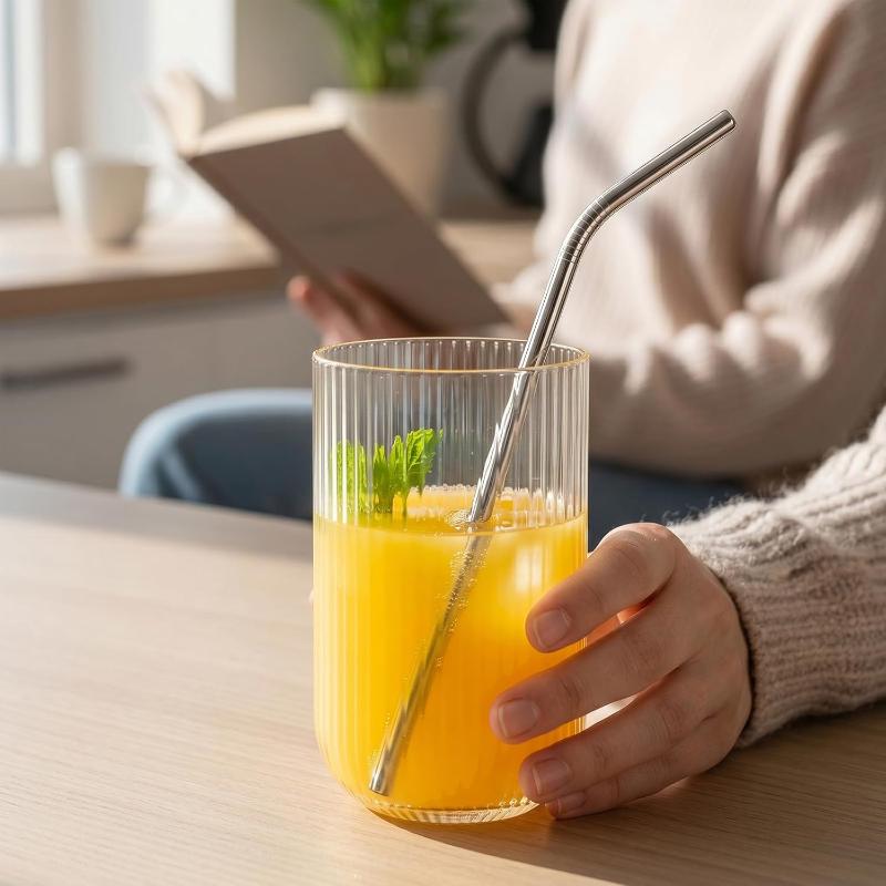 20 قطعة من الشفاطات المتينة ال - مراجعة Juice Tea Coffee وسعره