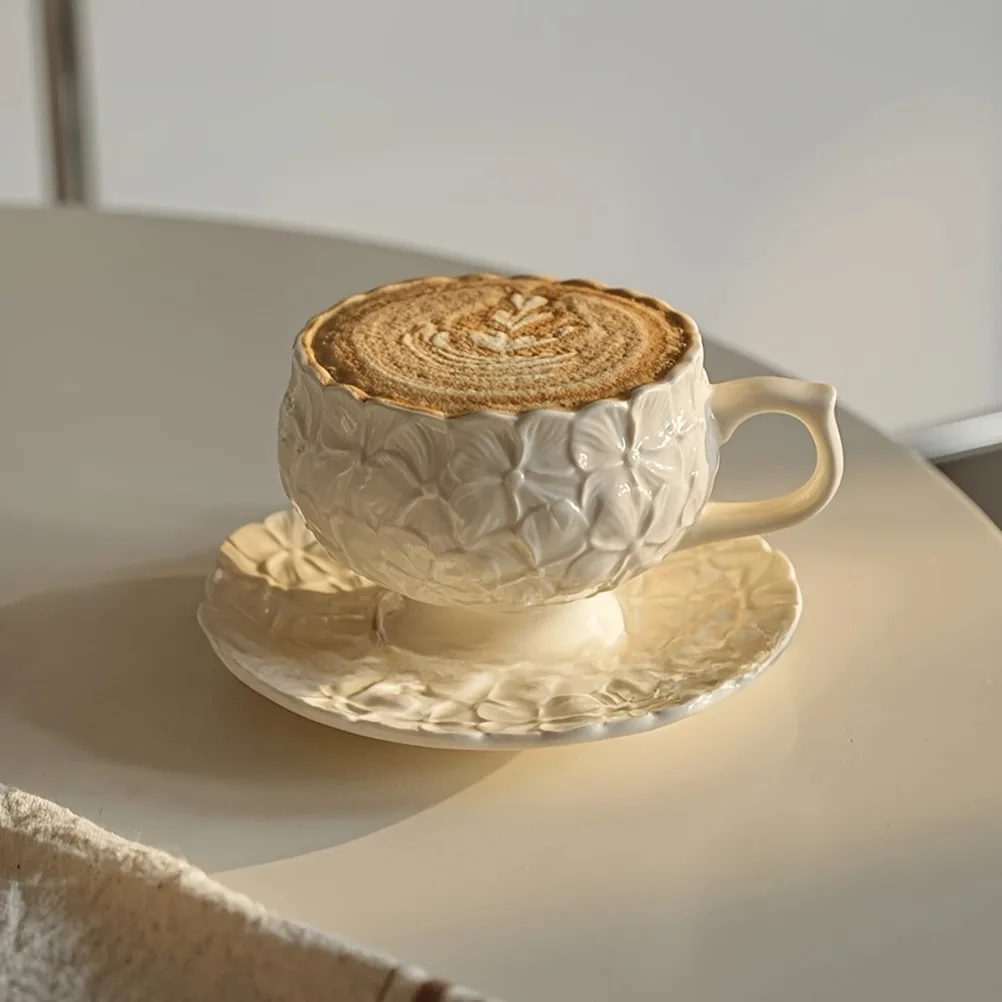 طقم أكواب قهوة فرنسية بتصميم ك - مراجعة Coffee Tea Flower وسعره