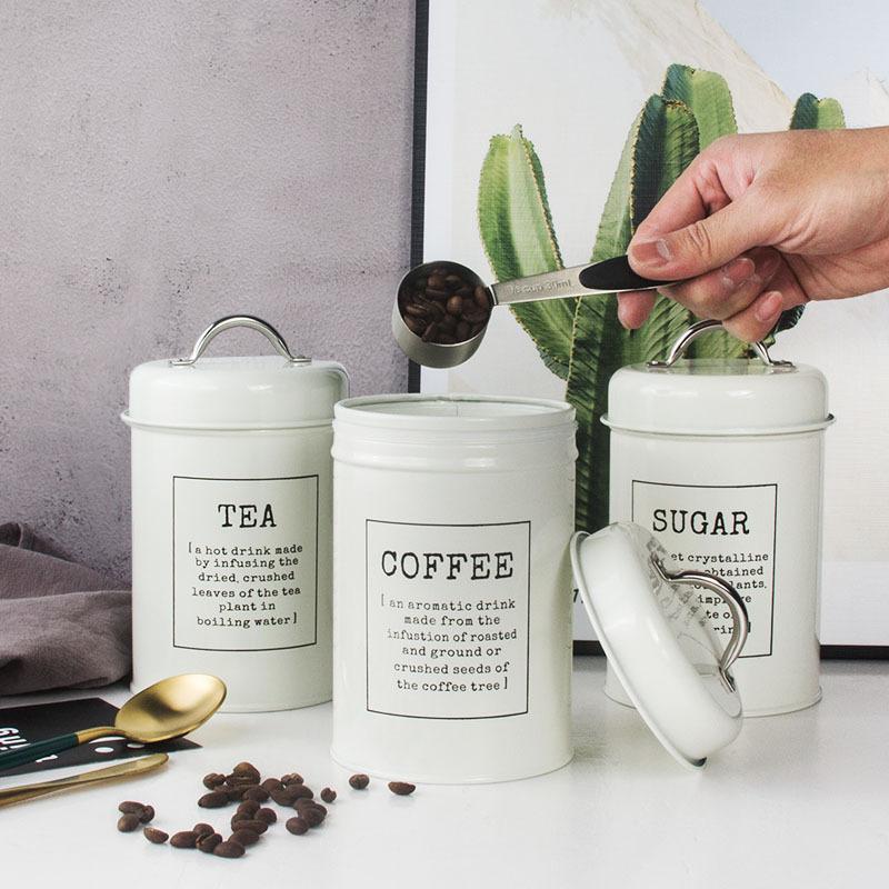 3 قطع من علب تخزين معدنية مستد - مراجعة Coffee Tea And Sugar Canisters وسعره