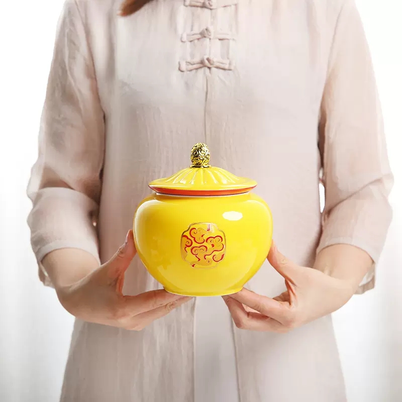 وعاء سيراميك أصفر على الطراز ا - مراجعة Coffee Tea Room وسعره