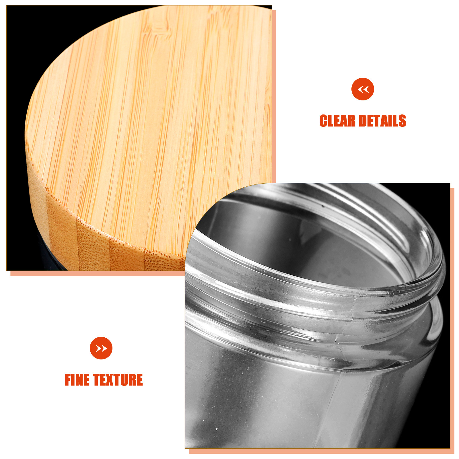4 قطع من أوعية الزجاج المتينة  - مراجعة Coffee Tea And Sugar Canisters وسعره