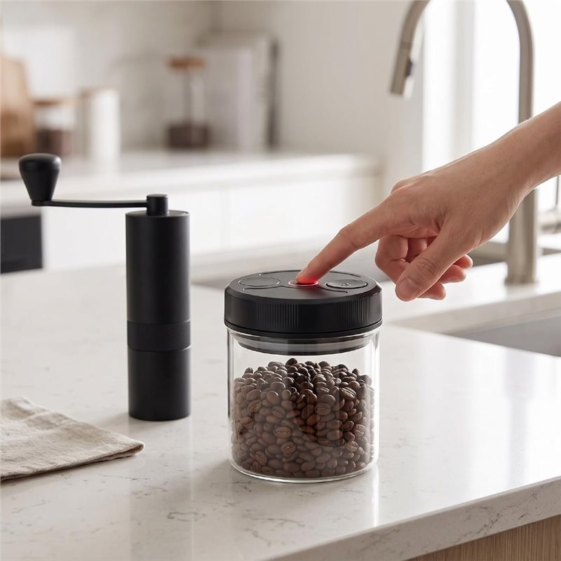 علبة قهوة زجاجية محكمة الإغلاق - مراجعة Coffee Tea And Sugar Canisters وسعره