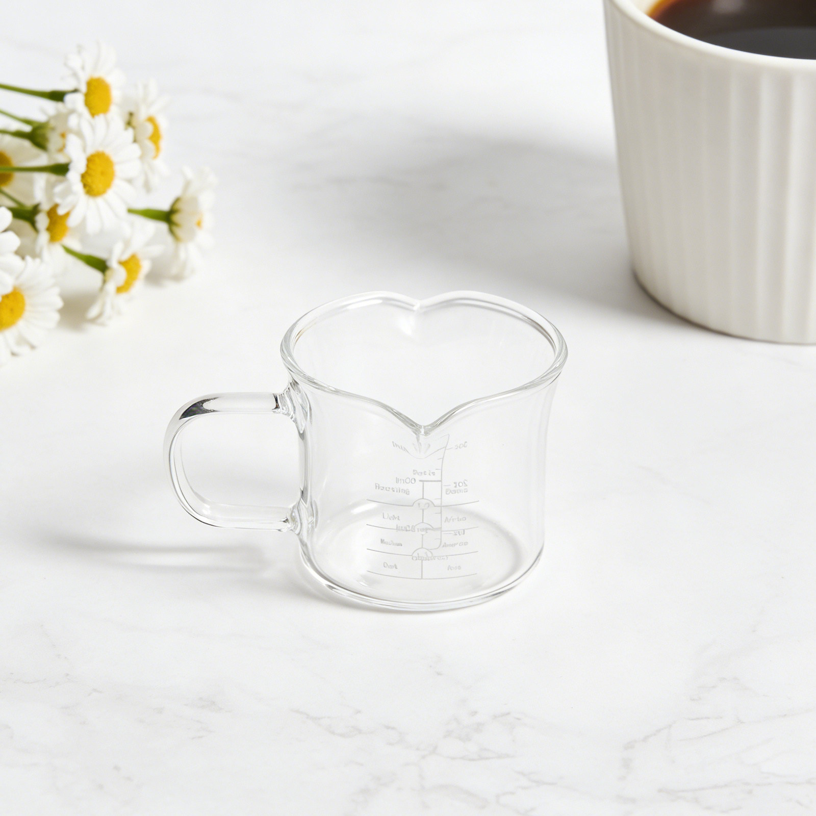 كوب قياس زجاجي مزدوج الفوهة سع - مراجعة Coffee Tea Cup وسعره